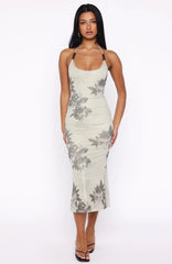 Tropic Like It's Hot Midi Dress Vintage Muse