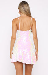 Radiant Soul Sequin Mini Dress Baby Pink